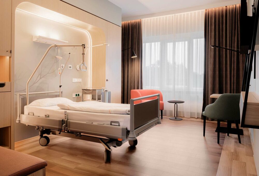 Helios Privatkliniken &mdash; Healing Architecture Konzept mit Hotelcharakter